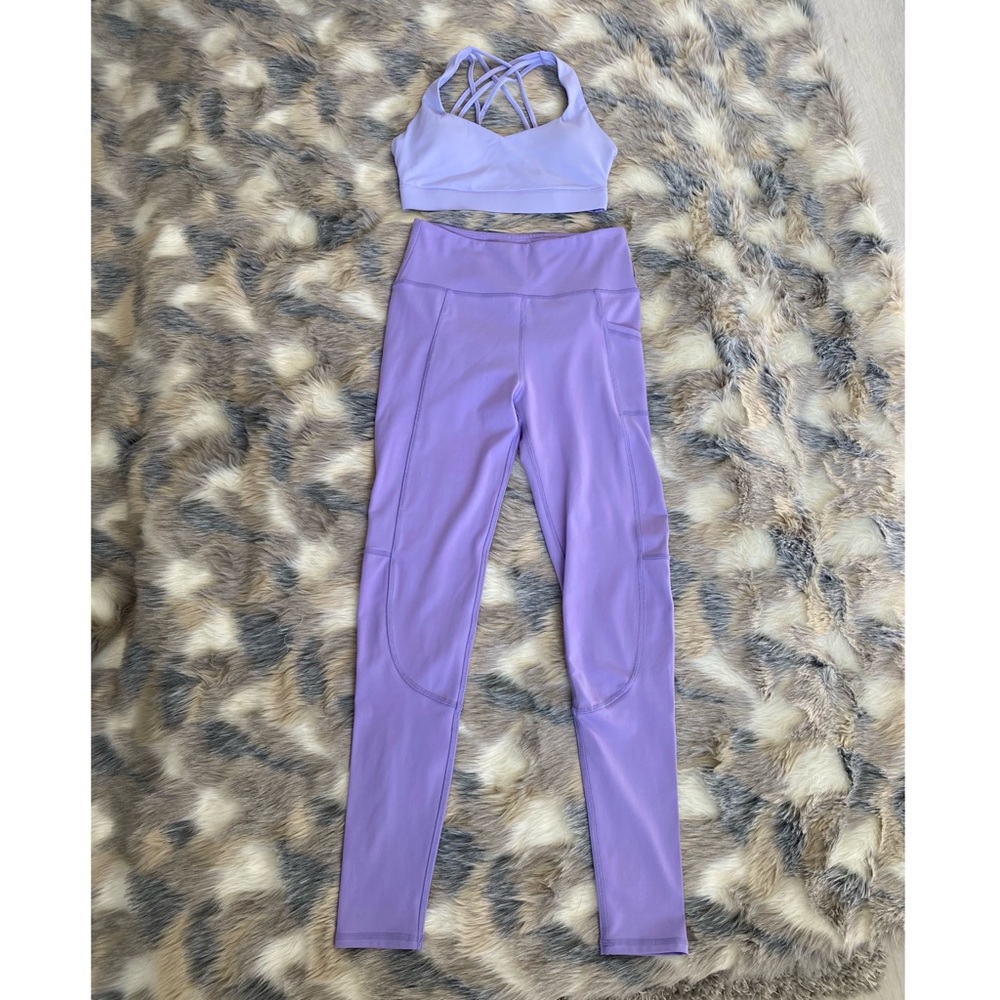 Active wear set purple